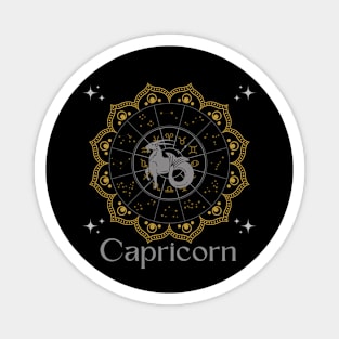 Capricorn Zodiac Mandala Magnet